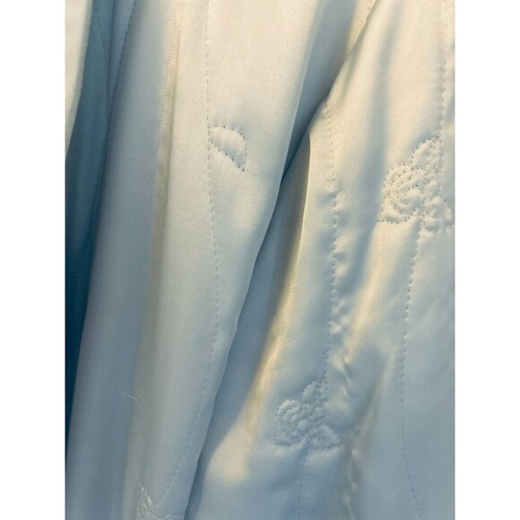 Liliana Ranconesi Light Blue Quilted Robe With Belt Pockets Made in Italy - M - Picture 5 of 9